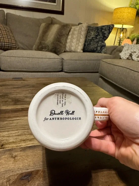 NWT ANTHROPOLOGIE ZODIAC SIGN "CAPRICORN" COFFEE TEA CUP MUG BY DANIELLE KROLL - Picture 6 of 6